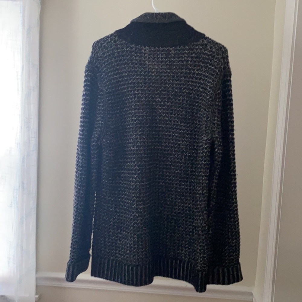 Neiman Marcus Rag & Bone men’s black/gray cardigan knit sweater Size Large - Picture 5 of 9